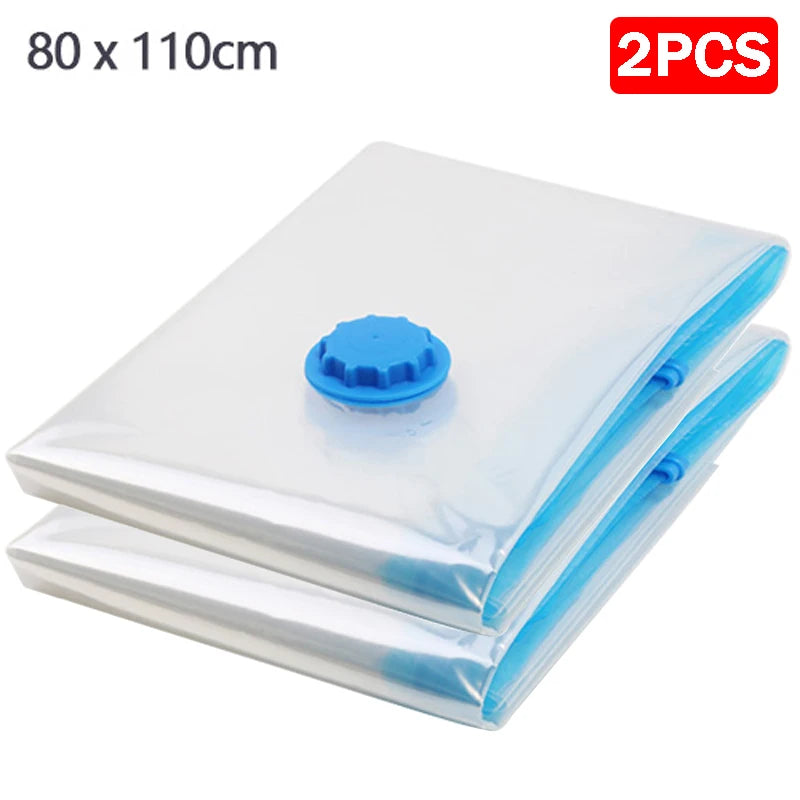 1/5/10pc Vacuum Storage Bags,for Bedding,Pillows,Towel,Clothes Space Saver Travel Storage Bag,With Hand-Pump,Vacuum Bag Package - NJPH Best Selling 