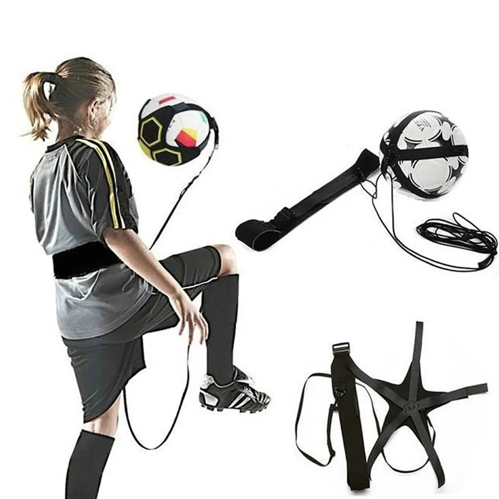 Soccer Ball Juggle Bag Children Auxiliary Circling Belt Kick Solo Soccer Trainer Football Kick Kids Football Training Equipment - NJPH Best Selling 