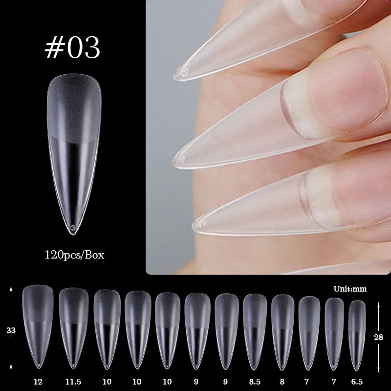 Nail Art Press on False Nails Fake Nails Coffin Gel Nails Extension System Full Cover Short Nail Soft Gel Tips Accessories Tool - NJPH Best Selling 