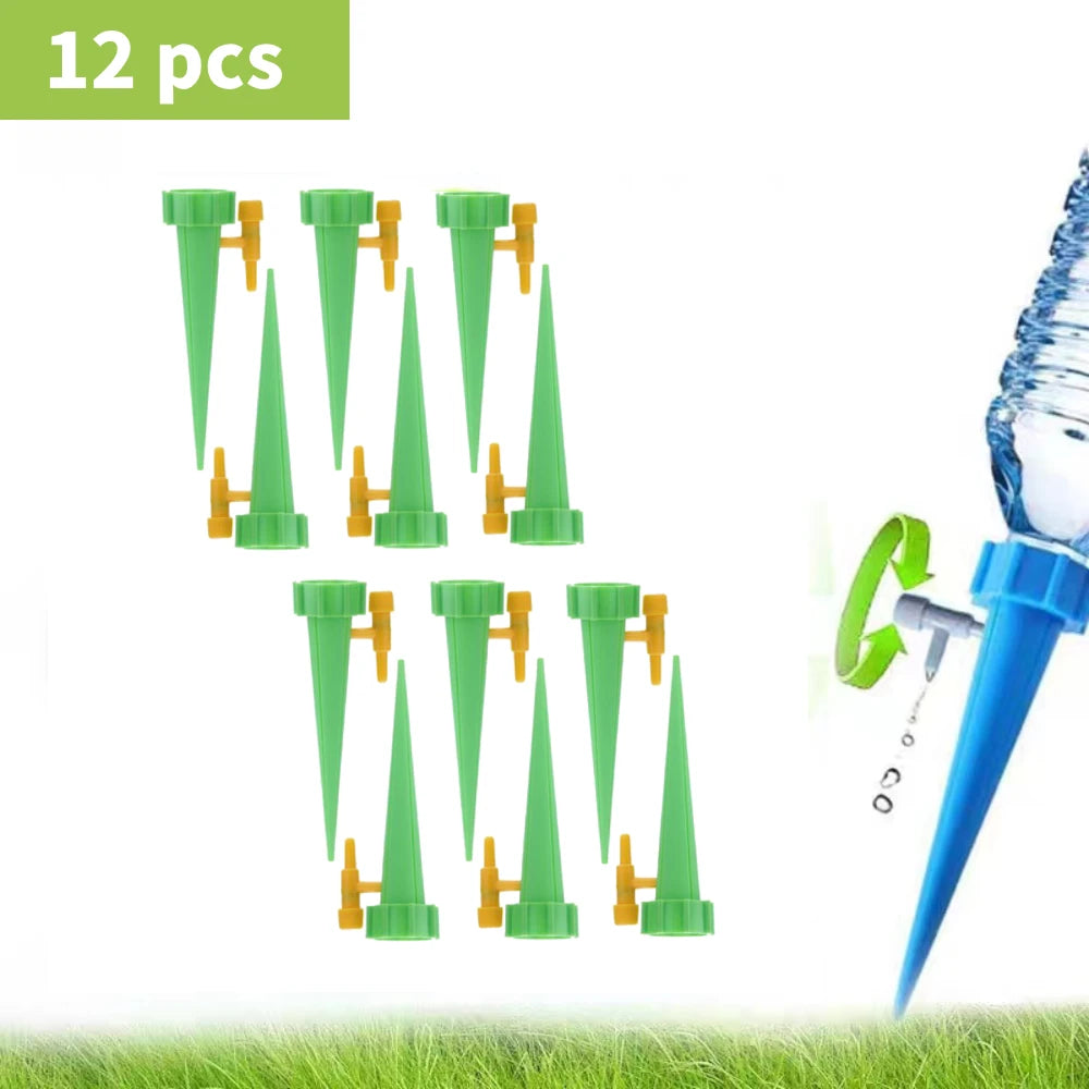 48pcs Auto Drip Irrigation Watering System Plant Dripper Spike Kits Garden Self Watering Planter Insert Plant Watering Devices - NJPH Best Selling 