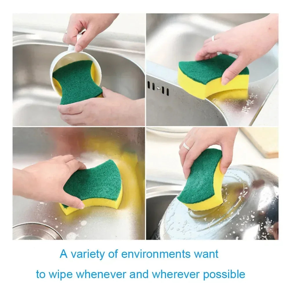 Magic Sponges Cleaning Dish Washing Highly Absorbent Pot Rust Stain Sponge Brush Kitchen Grease Cleaner Rag Household Tools - NJPH Best Selling 