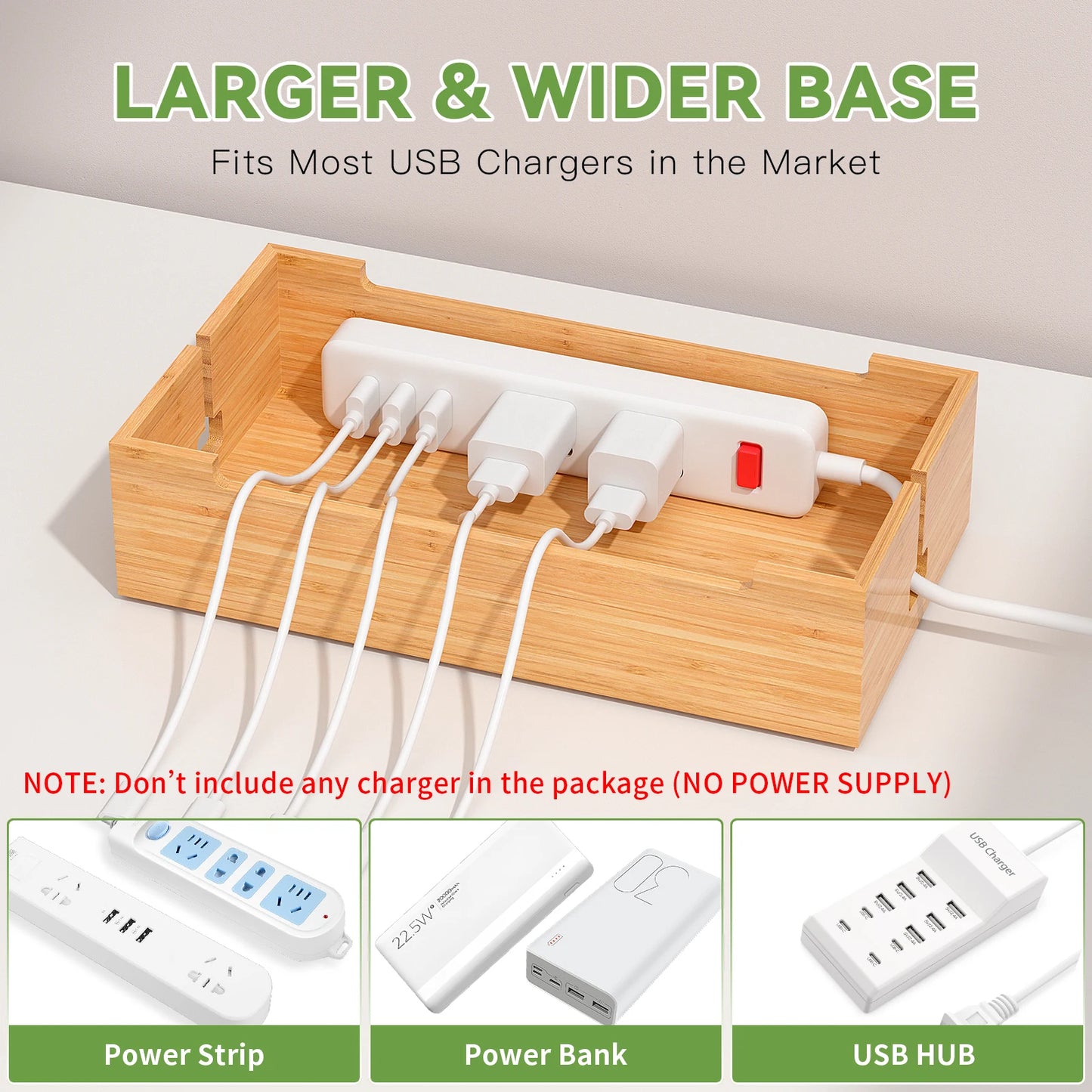 Charging Station for Multiple Devices Charger Dock Holder Stand for Cell Phone and Tablet Electronic Devices Organizer