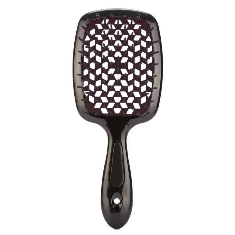 Tangled Hair Brush Detangling Hair Brush Massage Brush Hollow Out Wet Curly Hair Brushes Barber Comb Salon Hair Styling Tools