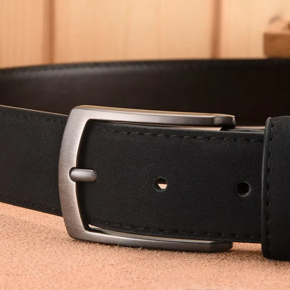 Men Suede Belt Retro Trend Alloy Buckle Men Belt Large Size Genuine High-End Belt 2025 New, Gift For Boyfriend And Dad