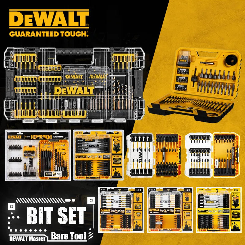 DEWALT Drill Drive Screwdriving Bit Set DWANGFT100SET DT71563 DT70758 DT70705 DT70732T DT70730T DT70702 Power Tool Accessories - NJPH Best Selling 