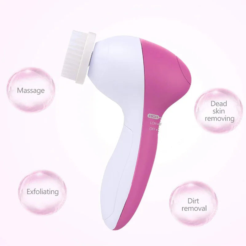 5 in 1 silicone cleanser, Deep Cleanser, pore cleanser, facial massage, skin care, waterproof makeup brush 2023 new - NJPH Best Selling 