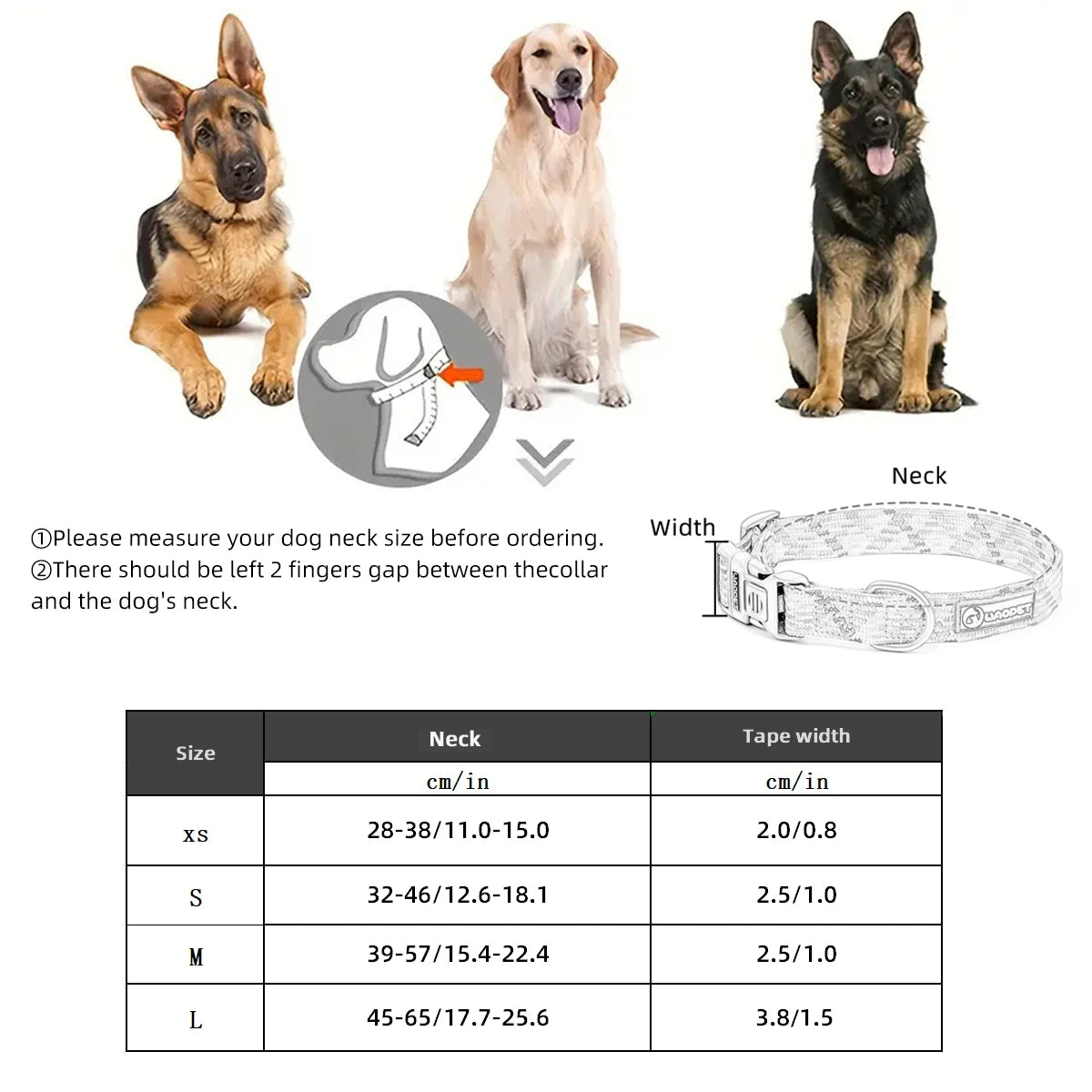 Pet Reflective Collar For Dog And Cat Colorful Adjustable Collar Safety Protective Anti-Lost Collar For Kitten Puppy Accessories - NJPH Best Selling 