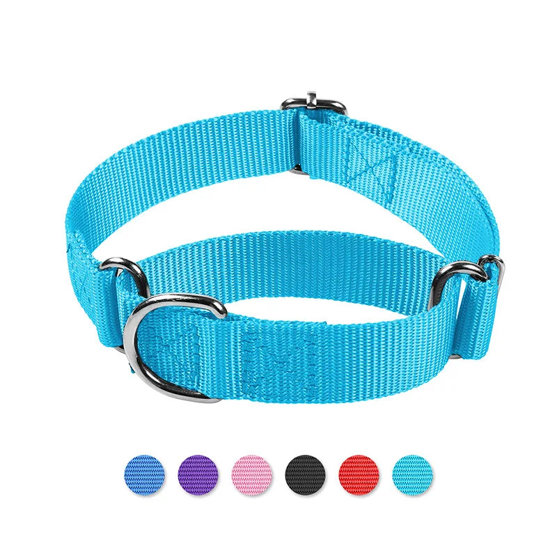 Dog Collar Adjustable Nylon Anti-Punch Pet Collar with Metal D Ring Strong & Durable for Medium & Large Dogs Training Dog Collar - NJPH Best Selling 