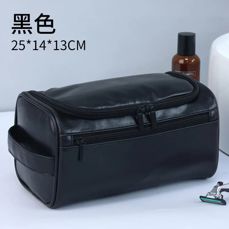 Men Vintage Luxury Toiletry Bag Travel Necessary Business Cosmetic Makeup Cases Male Hanging Storage Organizer Wash Bags - NJPH Best Selling 