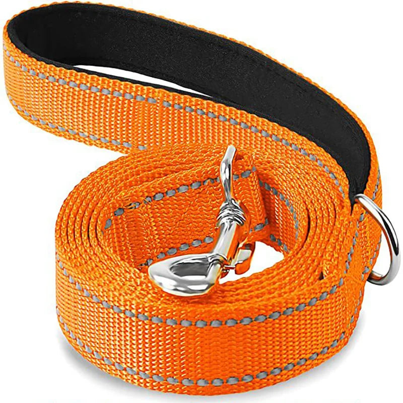 Night Reflection Dog Pet Towing Rope 1.2/1.5/1.8m Guard Rope Pet Walking Training Leash Cats Dogs Harness Collar Lead Strap - NJPH Best Selling 