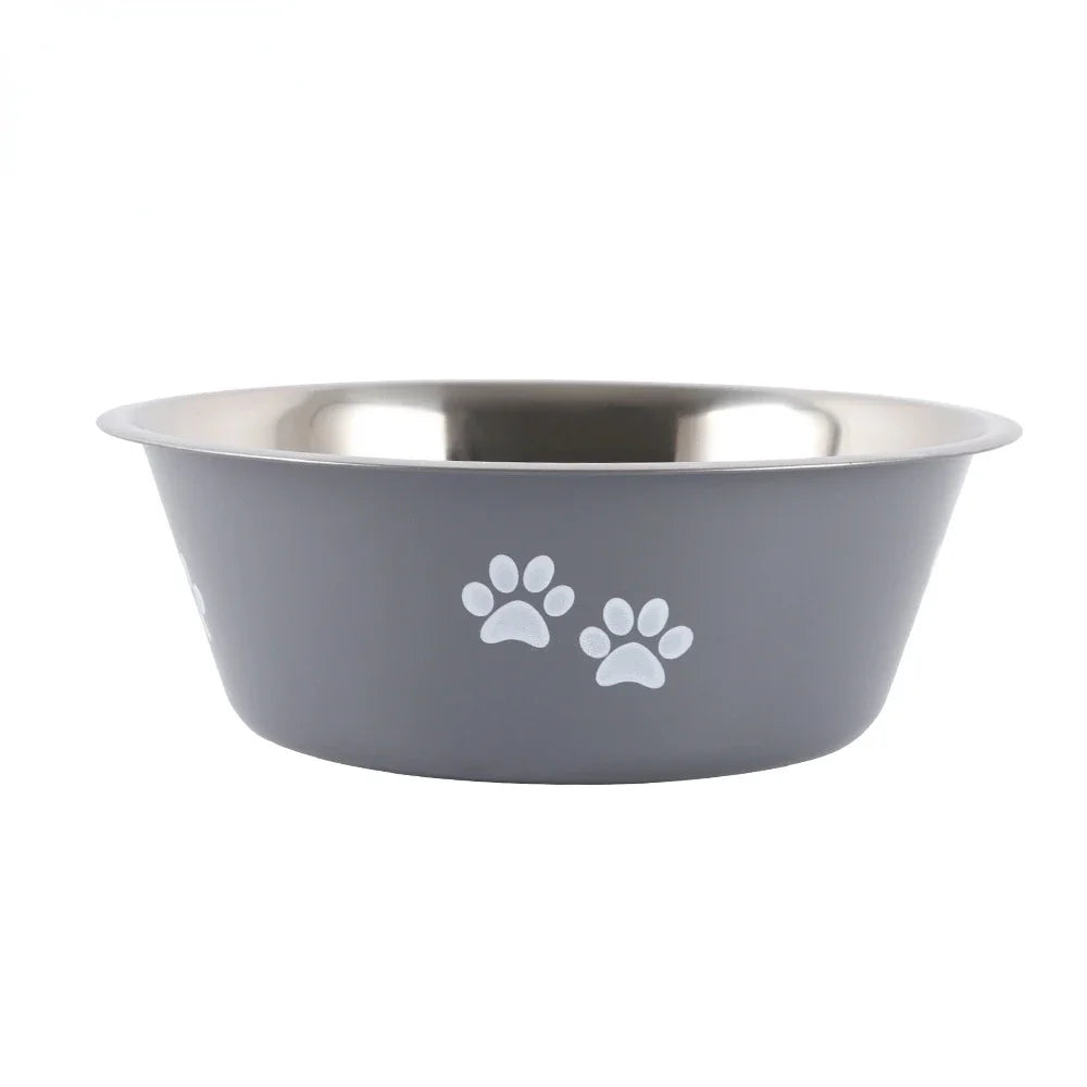 Non-slip Dog Bowls For Small Medium Large Dog Feeder Bowls And Drinkers Stainless Steel Pet Feeders Pets Dogs Accessories - NJPH Best Selling 