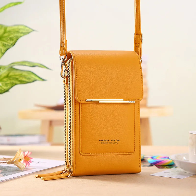 Fashion Handbag Bag of Women Soft Leather Girls Women's Bag Small Wallets Touch Screen Cell Phone Purse Crossbody Shoulder Bag - NJPH Best Selling 