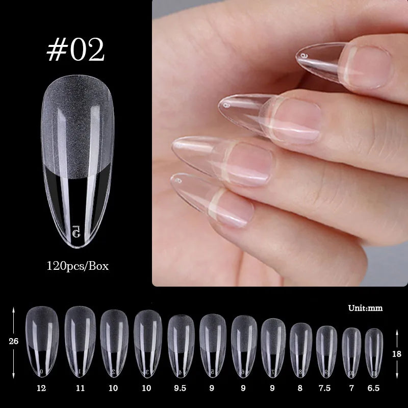 Nail Art Press on False Nails Fake Nails Coffin Gel Nails Extension System Full Cover Short Nail Soft Gel Tips Accessories Tool - NJPH Best Selling 