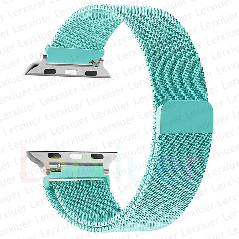 Magnetic Strap for Apple Watch bands 44mm 40mm 49mm 45mm 41mm 42mm 38mm 45 mm Metal bracelet iwatch series 3 6 7 8 9 SE ultra 2 - NJPH Best Selling 