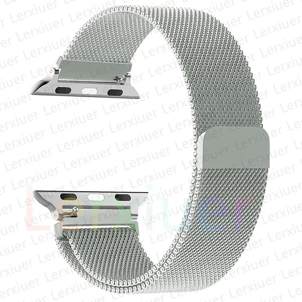 Magnetic Strap for Apple Watch bands 44mm 40mm 49mm 45mm 41mm 42mm 38mm 45 mm Metal bracelet iwatch series 3 6 7 8 9 SE ultra 2 - NJPH Best Selling 