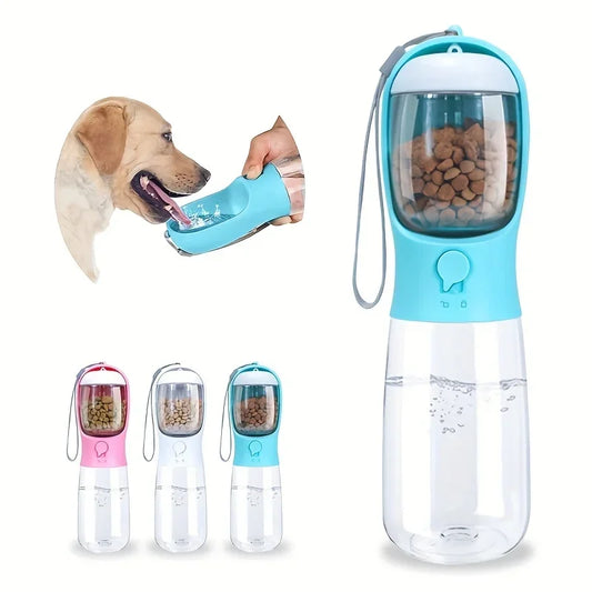 Portable Dog Cat Water Bottle with Storage Food and Water Container for Puppy Pets Feeder Bowl Outdoor Travel Pet Drinking Bowls - NJPH Best Selling 