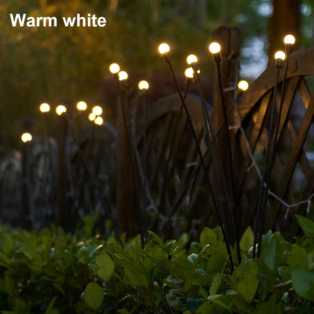 Solar LED String Fairy Lights Path Lawn Landscape Firefly Lamp Outdoor New Year Christmas Garden Patio Garland Street Decoration - NJPH Best Selling 