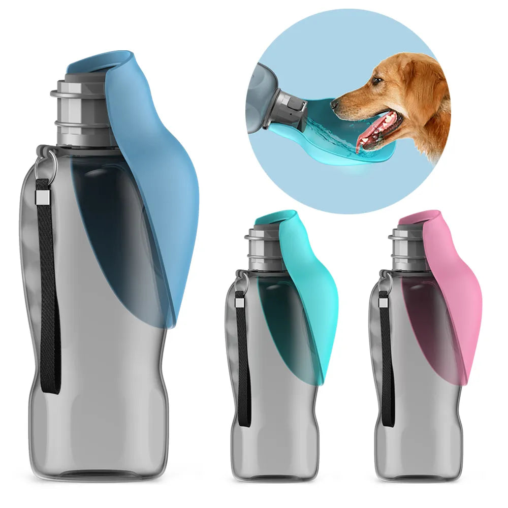 800ml Portable Dog Water Bottle For Small Medium Big Dogs Outdoor Travel Drinking Bowl Puppy Cat Feeder Pet Labrador Accessories - NJPH Best Selling 