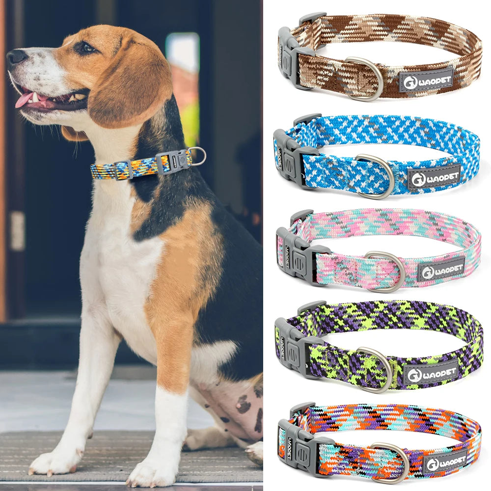 Pet Reflective Collar For Dog And Cat Colorful Adjustable Collar Safety Protective Anti-Lost Collar For Kitten Puppy Accessories - NJPH Best Selling 