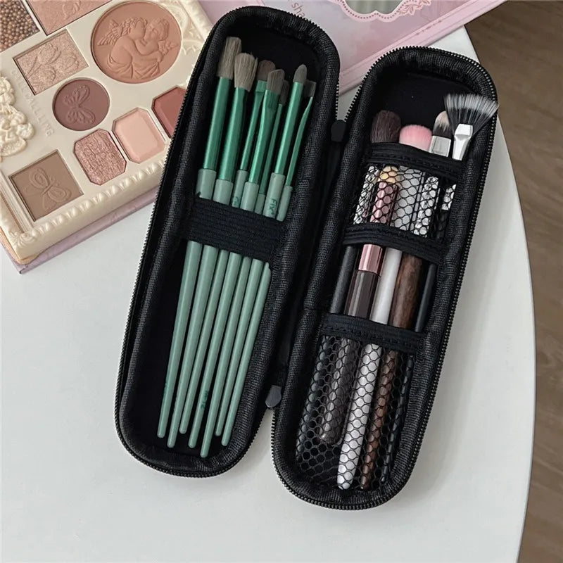 Women Makeup Brush Case Cosmetic Storage Bags Waterproof Double Zipper Brushes Storage Box Women Portable Travel Brush Holder - NJPH Best Selling 