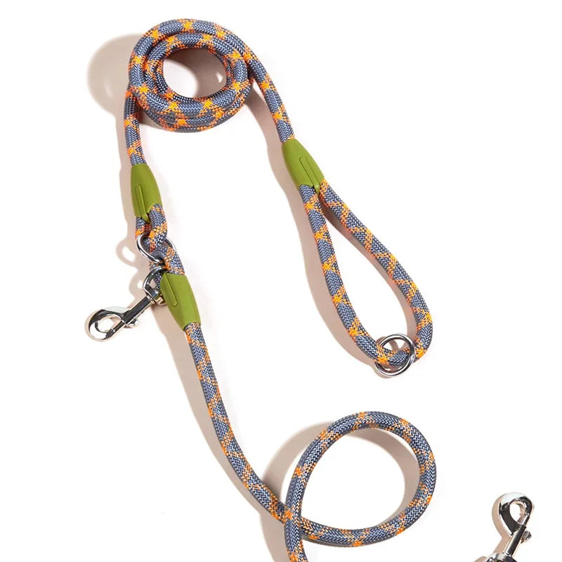 Reflective Nylon Leashes Pet accessories Dogs Chain Traction Rope Leads for Running Free Hands Rope Chain for Small Large Dog - NJPH Best Selling 