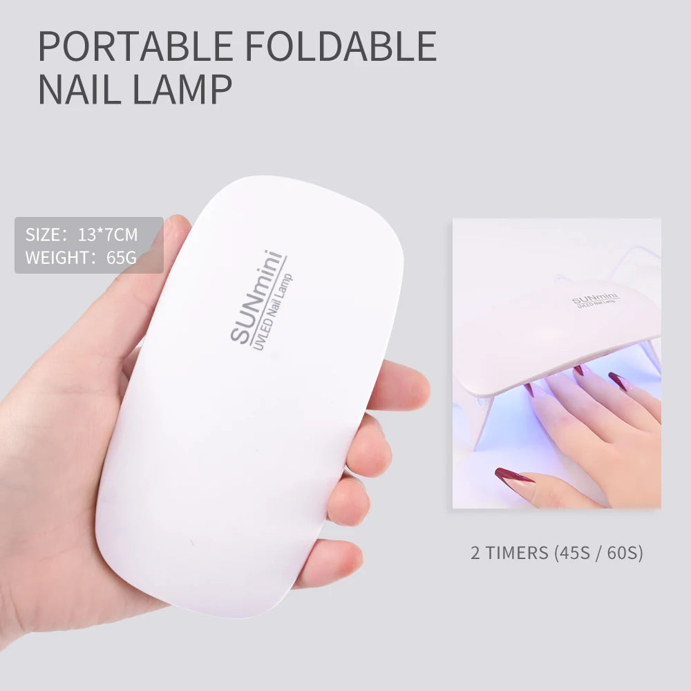 UV Nail Lamp Dryer Machine Portable USB Rechargeable UV LED Nail Quick Drying Light Handheld Manicure Lamp For Gel Varnish Tools - NJPH Best Selling 