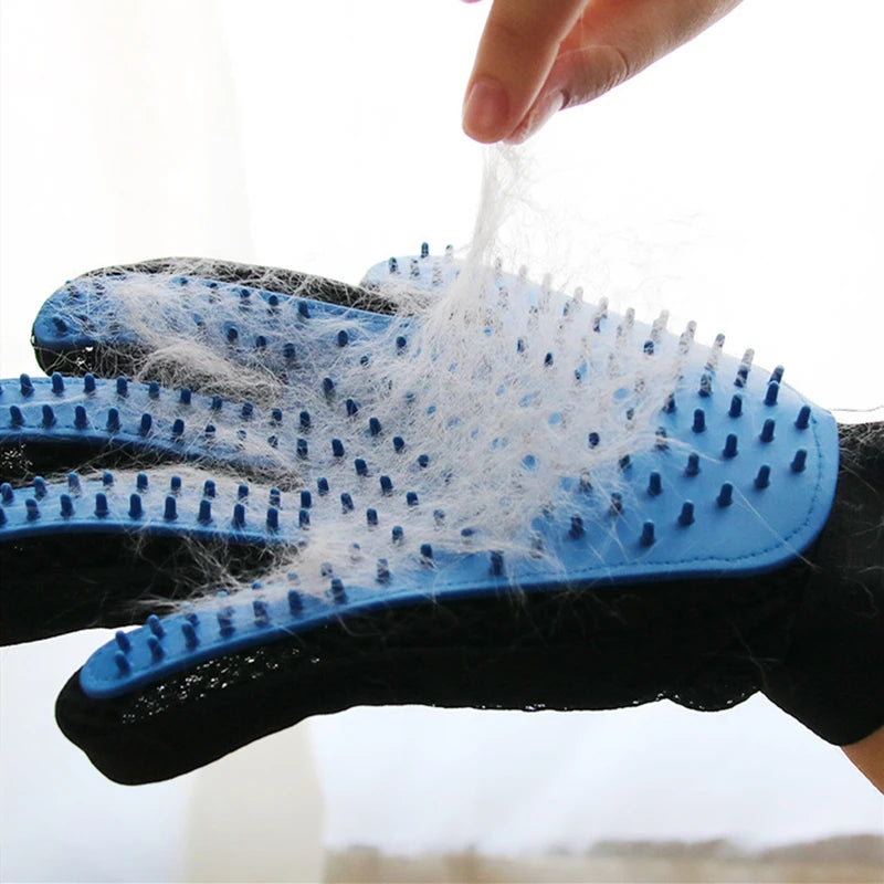 Pet Glove Cat Grooming Hair Deshedding Brush Dog Comb for Bath Remover Clean Massage For Animal - NJPH Best Selling 