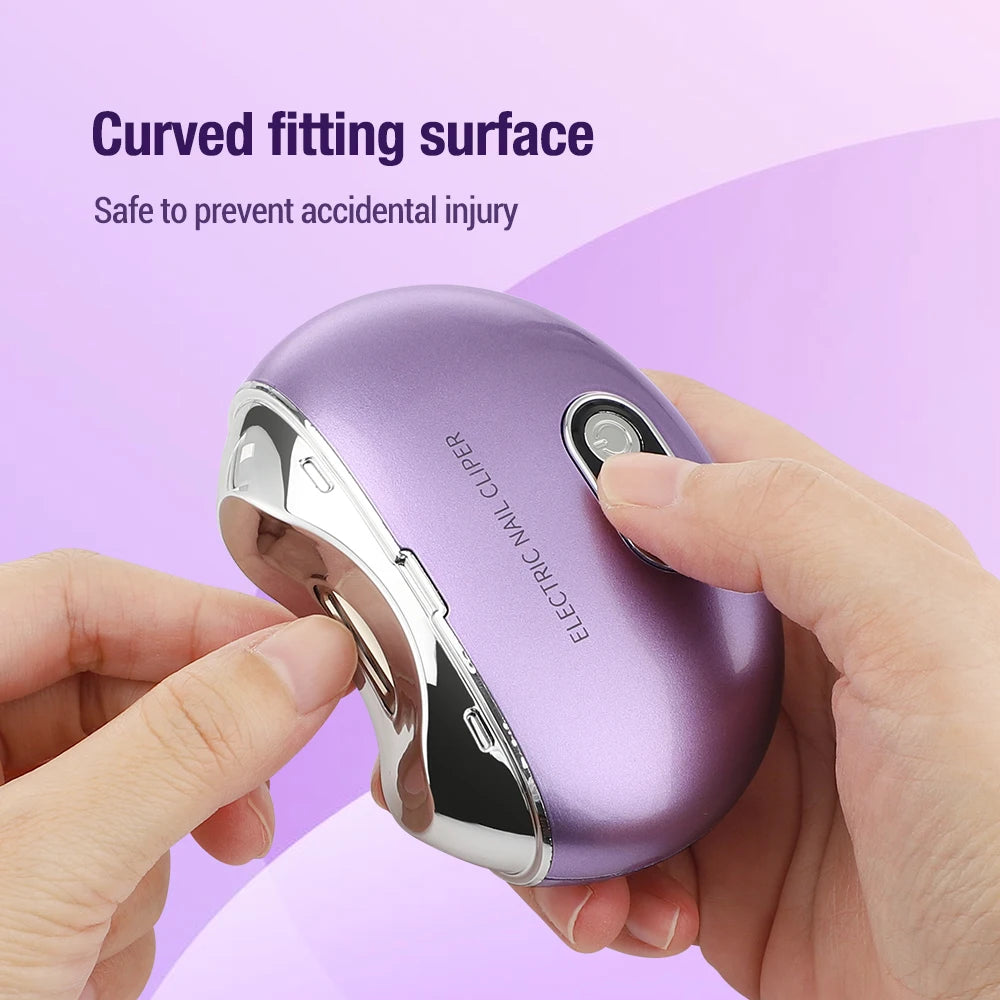 Electric Nail Clippers With UV Light Sterilization Baby Adult Automatic Nail Trimmer Cutter Finger Grinder Clipper Manicure Tool - NJPH Best Selling 