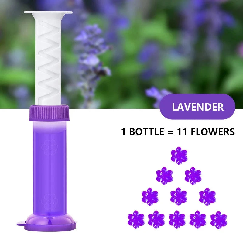 1/2Pcs Flower Toilet Cleaner Gel Syringe Aromatic Drain Toilet Cleaning Detergent Air Freshener Remove Odors Home Bathroom Tools - NJPH Best Selling 