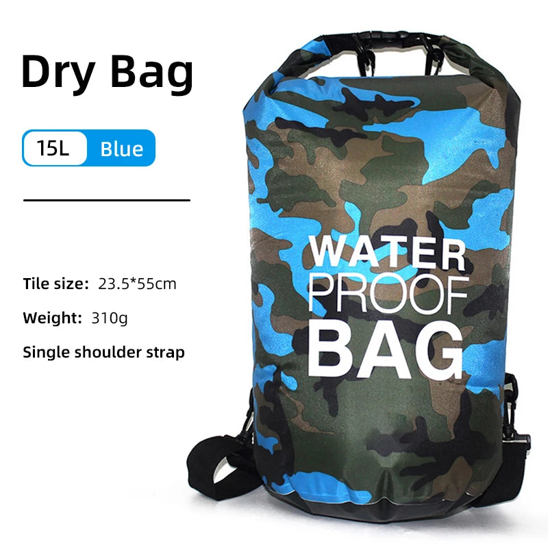 30L 15L Waterproof Dry Bags With Wet Separation Pocket Backpack For Kayaking Boating Swimming Outdoor Sports Bag XAZ9 - NJPH Best Selling 