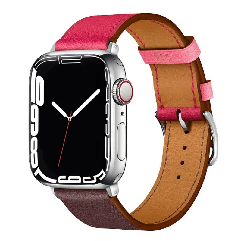 Leather Watch Straps for Apple Watch band 44mm 49mm 45mm 42mm 40mm 41mm 38mm sport bracelet iWatch series Ultra 9-8-7-6-5-4-3-SE - NJPH Best Selling 