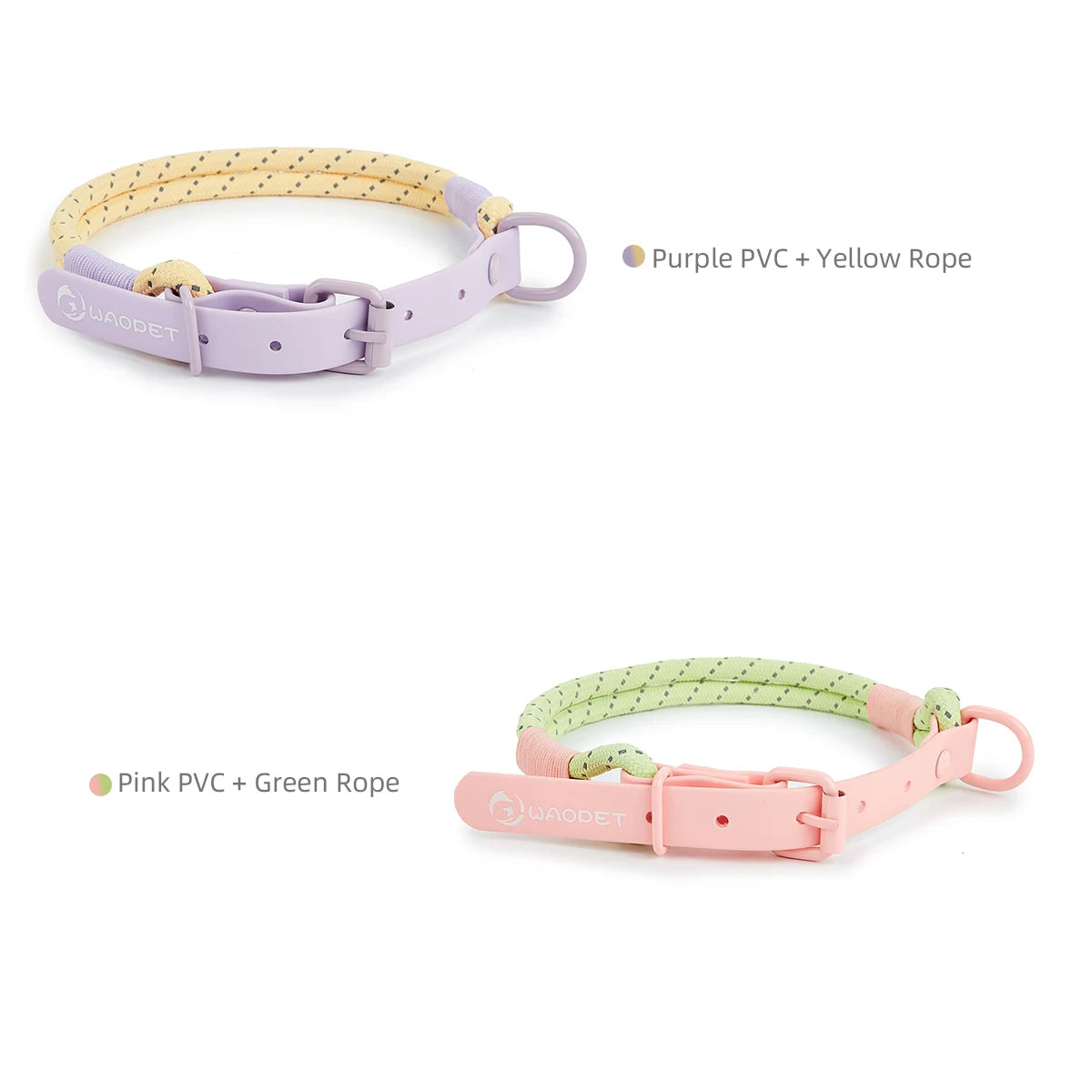 Pet Collar Cute Fashion Nylon webbing Dog Lead Collar Candy Style Handmade Webbing PVC Neck Ring Cool waterproof Dogs supplies - NJPH Best Selling 