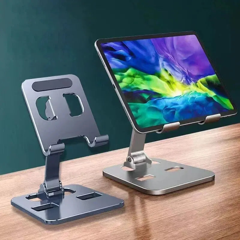 Universal Aluminum Alloy Portable Tablet Holder For iPad Adjustable Flexible Folding Lazy Desktop Live Mobile Phone Stand Mount - NJPH Best Selling 