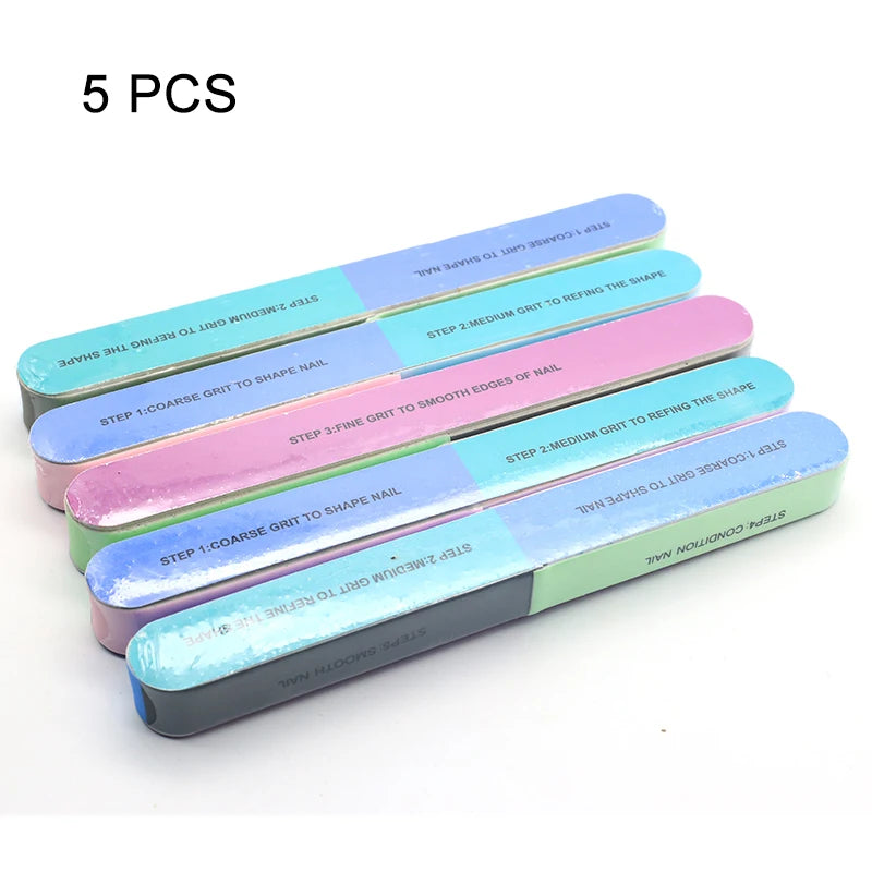 Nails Buffer Grind Buffing Block pink Nail File For Pedicure Manicure Care Nail Art Sponge Buffer Polish Nail accessories Tools - NJPH Best Selling 