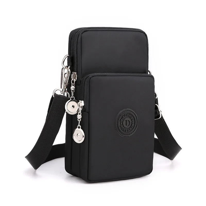 New Women Mobile Phone Bag Nylon Cell Phone Bag Coin Purse Strap Shoulder Bag Small Crossbody Bags for Women Wallet Travel Purse - NJPH Best Selling 