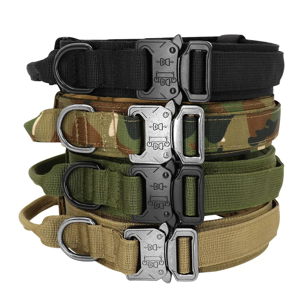 Durable Military Tactical Dog Collar Adjustable Pet Nylon Walking Training Collar For Medium Large Dogs Keji German Shepard - NJPH Best Selling 