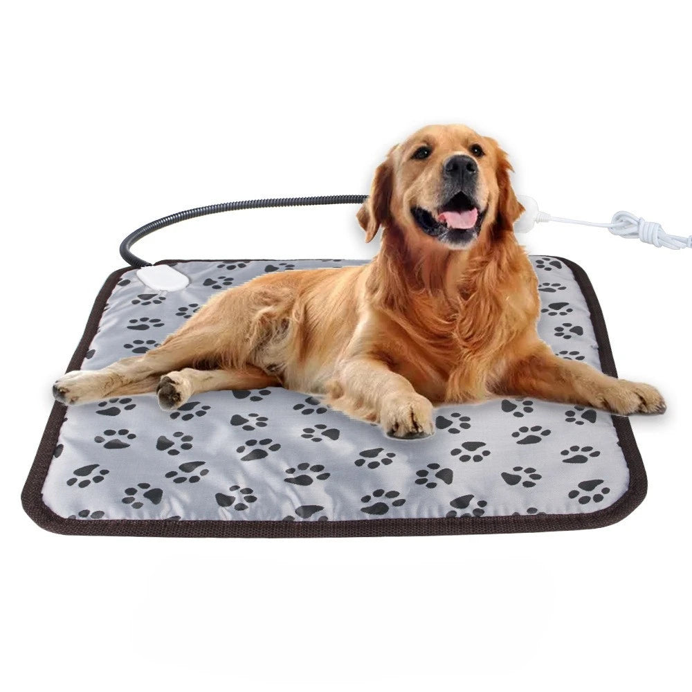 Pet Electric Blanket Winter Warming Pad Cat Dog Heated Nest Waterproof Warmer Power-Off Protection Bite-Resistant Mat Bed - NJPH Best Selling 