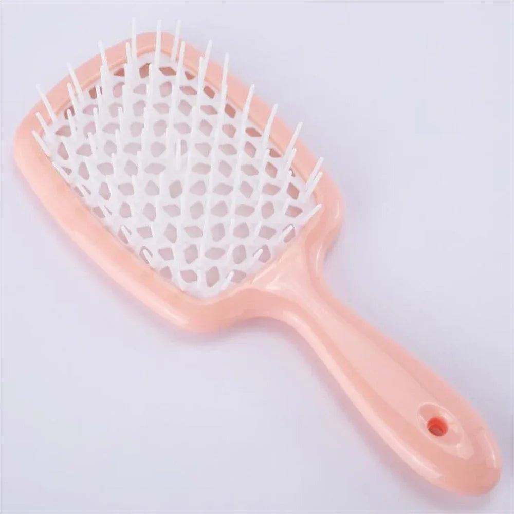 Tangled Hair Brush Detangling Hair Brush Massage Brush Hollow Out Wet Curly Hair Brushes Barber Comb Salon Hair Styling Tools