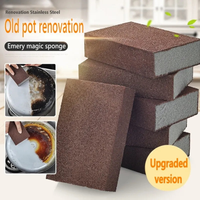 Magic Sponge Nano Eraser Rust Remover Brush Dish Pot Cleaning Emery Descaling Clean Rub Pots Kitchen Tools Gadgets Accessories - NJPH Best Selling 