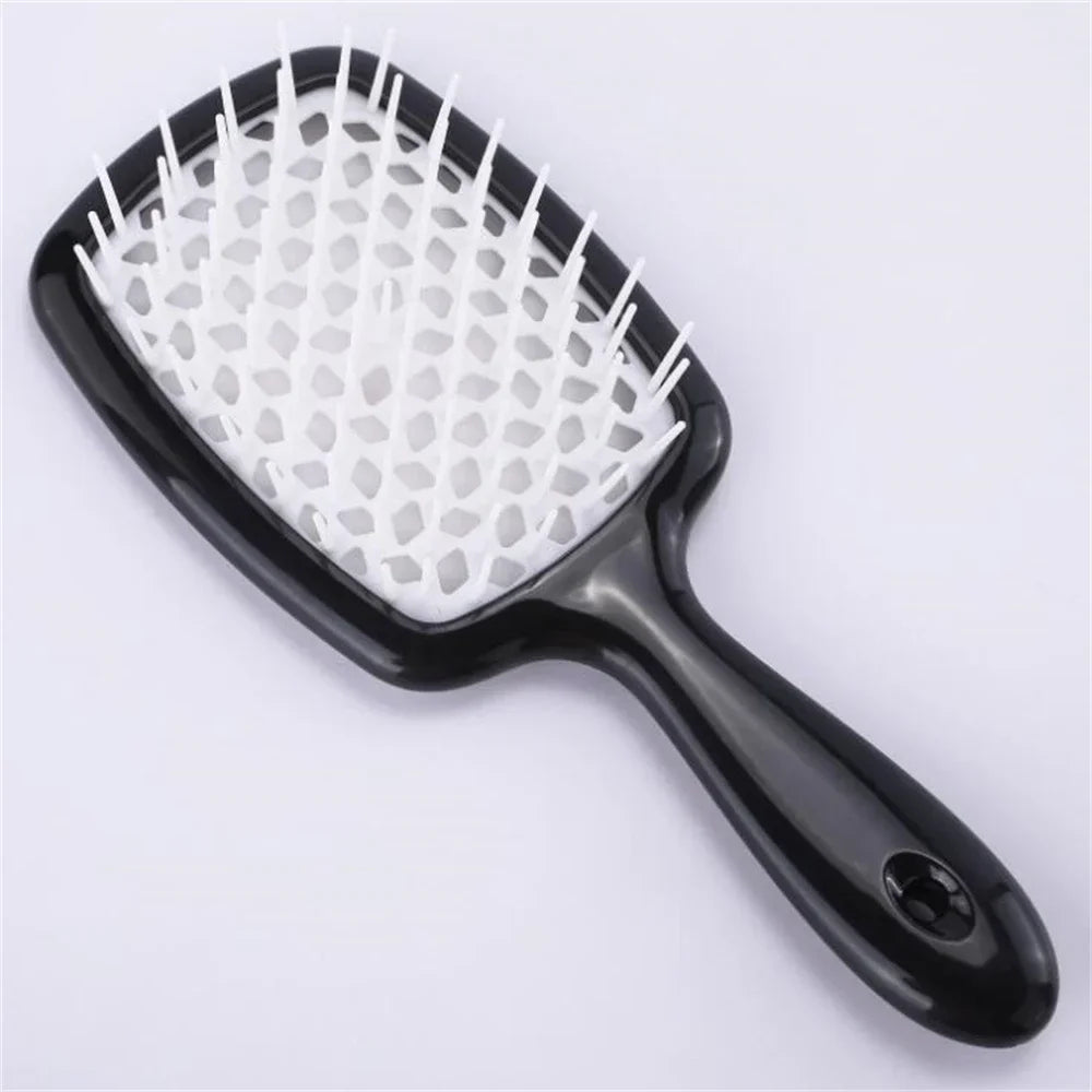 Tangled Hair Brush Detangling Hair Brush Massage Brush Hollow Out Wet Curly Hair Brushes Barber Comb Salon Hair Styling Tools