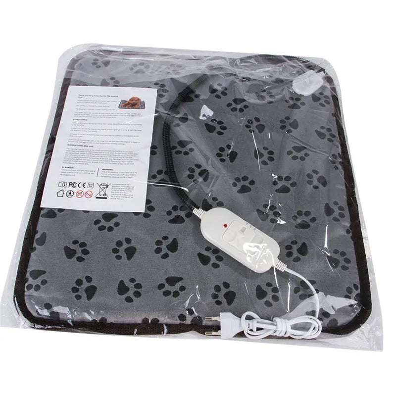 Pet Electric Blanket Winter Warming Pad Cat Dog Heated Nest Waterproof Warmer Power-Off Protection Bite-Resistant Mat Bed - NJPH Best Selling 