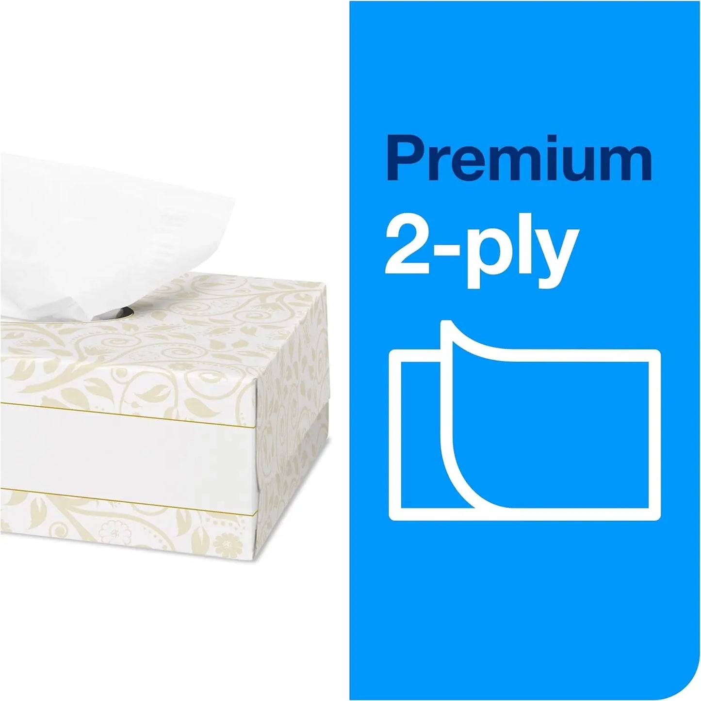 Tork Advanced Facial Tissue Flat Box White, Soft, 2-ply, 30 x 100 tissues - NJPH Best Selling 