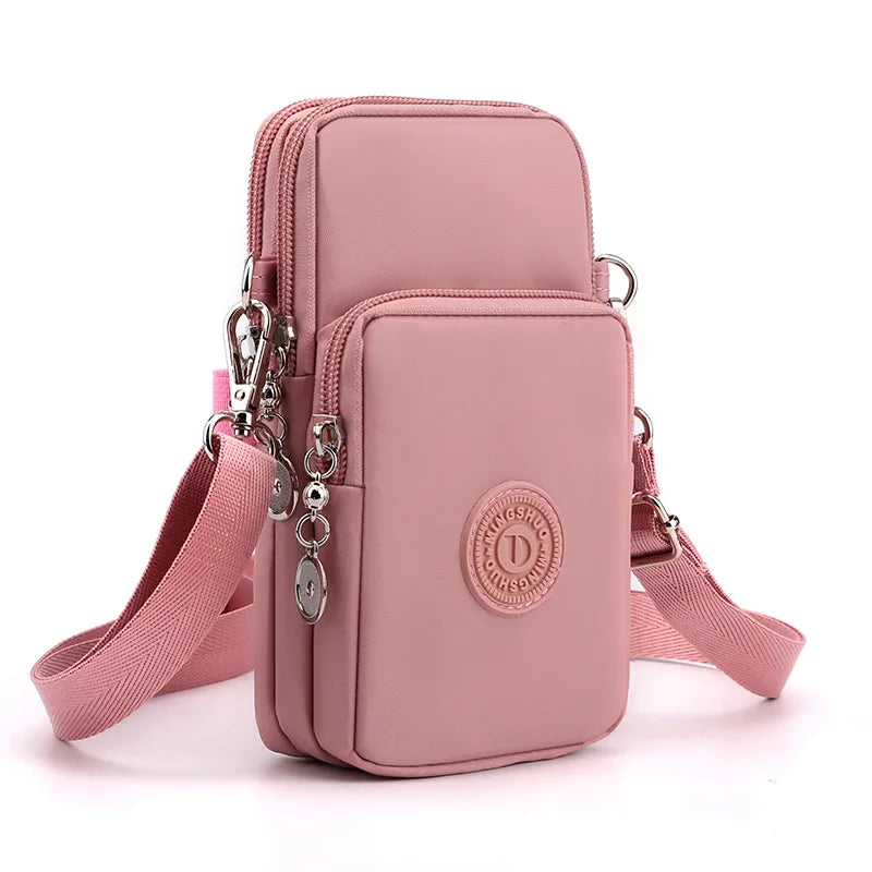 New Women Mobile Phone Bag Nylon Cell Phone Bag Coin Purse Strap Shoulder Bag Small Crossbody Bags for Women Wallet Travel Purse - NJPH Best Selling 