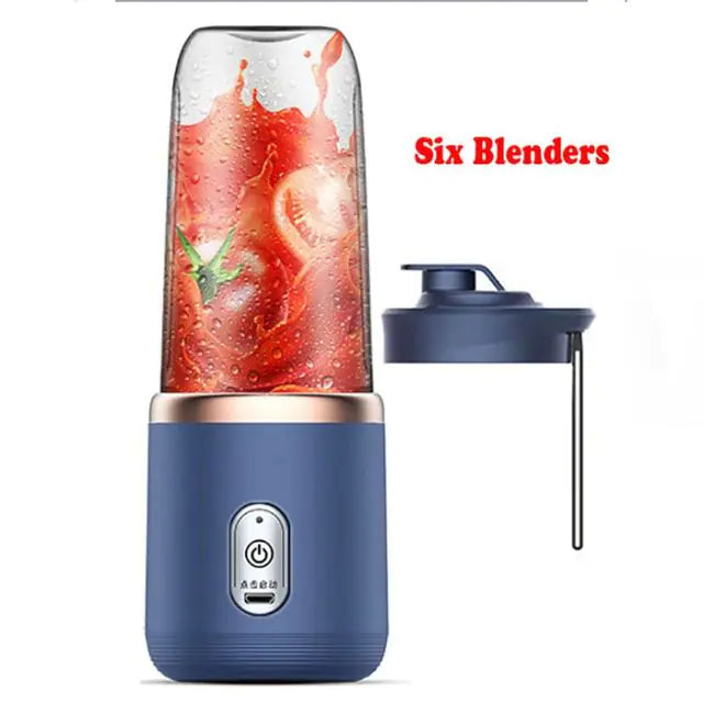 Portable Electric Juicer 400ml Lemon Orange Fruit Squeezer Multifunction Mixer Fruit Smoothie Blender Household Appliances - NJPH Best Selling 