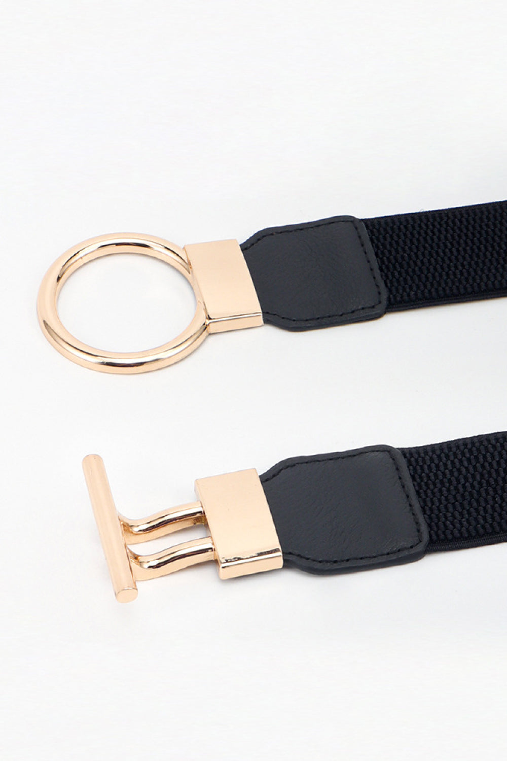 Circle Shape Buckle Zinc Alloy Buckle PU Leather Belt - NJPH Best Selling 