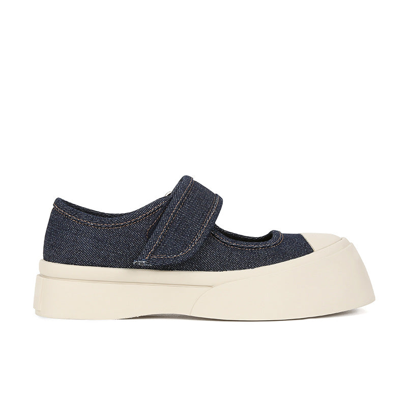 Velcro Platform Mary Jane Shoes Women - NJPH Best Selling 