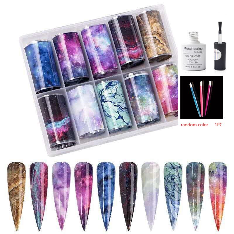 Nail Art Transfer Foils Set Of 12 - NJPH Best Selling 