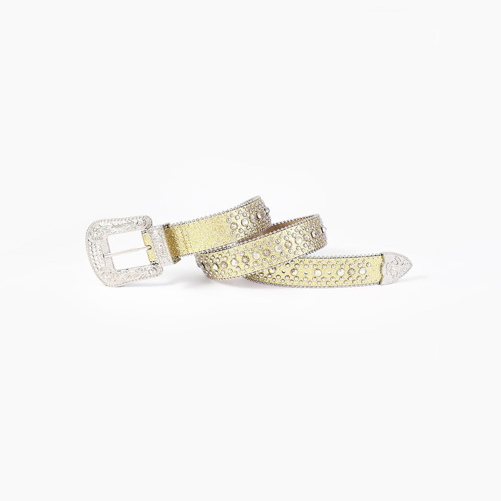 Rhinestone PU Leather Belt - NJPH Best Selling 