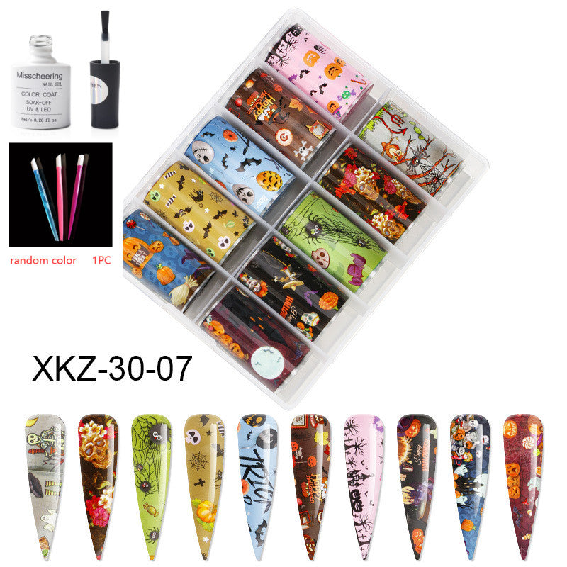 Nail Art Transfer Foils Set Of 12 - NJPH Best Selling 