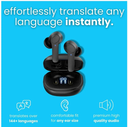 Translator Earbuds 144 Languages Real Time Online OffLine Translation Earphones